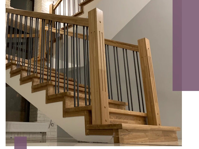 Реставрация деревянных и металлических лестниц в Осинниках