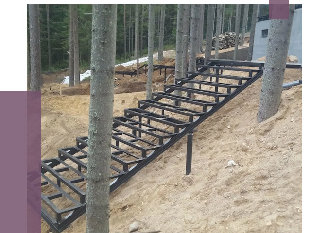 Монтаж металлических лестниц в Осинниках от 13583 руб. 