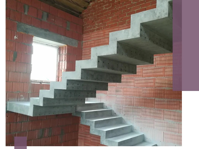 Бетонные лестницы под ключ в Осинниках: монтаж, демонтаж, ремонт