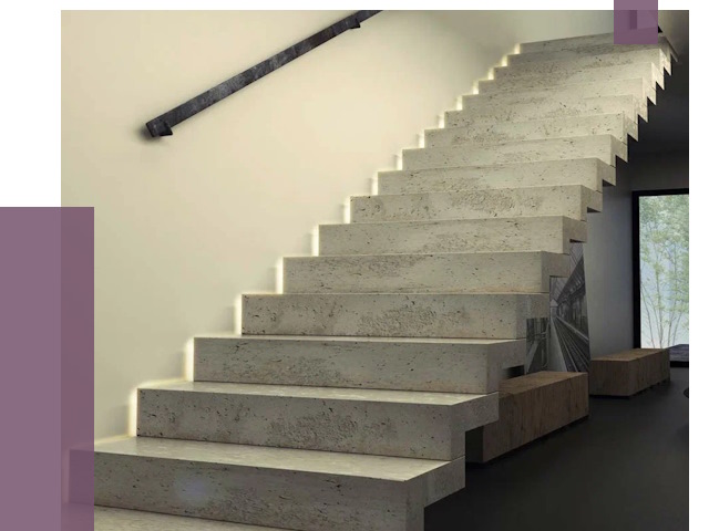 Облицовка бетонных лестниц в Осинниках от 4613 руб/м2 