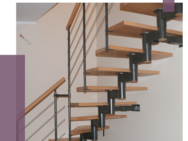 Изготовление модульных лестниц в Осинниках от 11532 руб. 