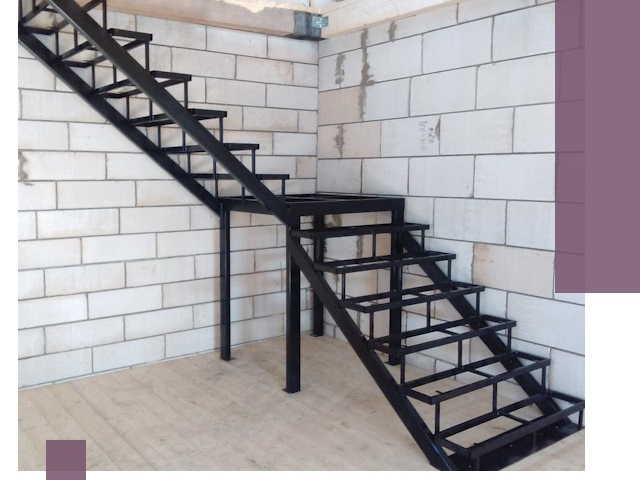 Лестницы на металлокаркасе под ключ в Осинниках — изготовление и монтаж