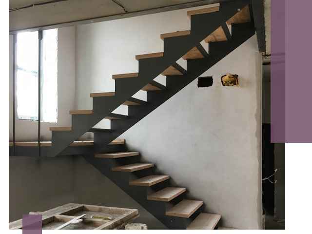 Изготовление лестниц на металлокаркасе в Осинниках от производителя