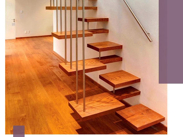 Лестницы «гусиный шаг» на заказ в Осинниках для узких пространств