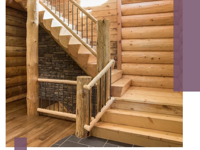 Лестницы в баню под заказ и профессиональный монтаж в Осинниках