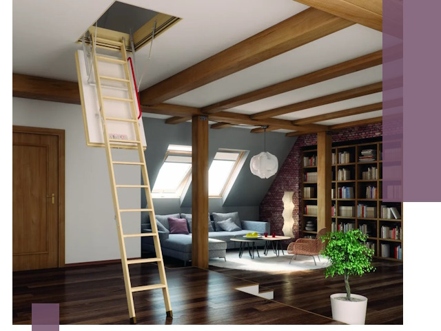 Чердачные лестницы под ключ в Осинниках: изготовление и монтаж