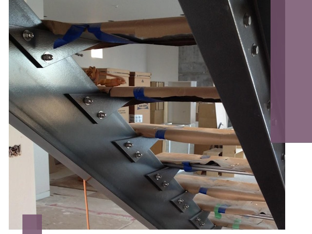 Усиление лестничных конструкций и усиление опор в Осинниках