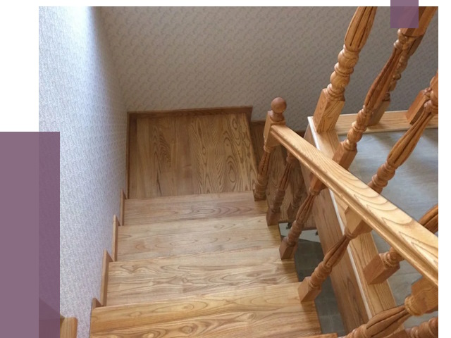 Сосновые лестницы в Осинниках под ключ от 8098 руб.  | ПРОЛЁТ-Снн