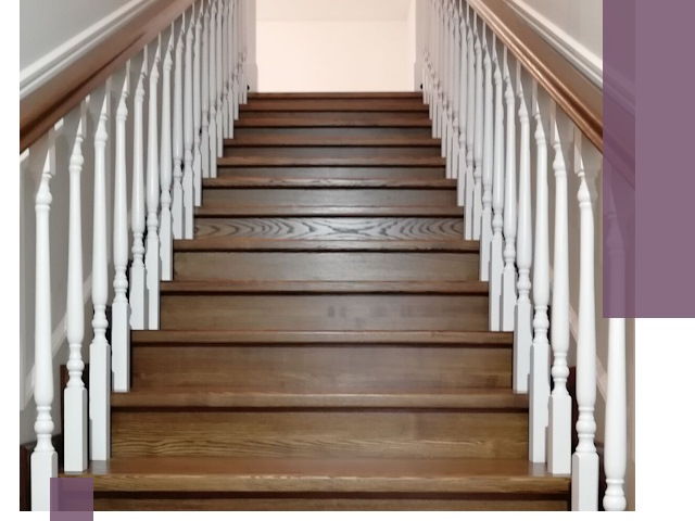 Лестницы из ясеня на заказ в Осинниках — изготовление и монтаж