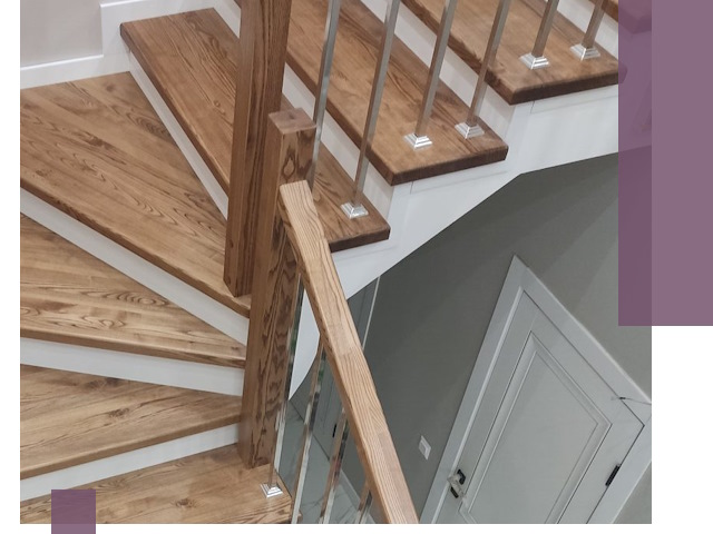 Обшивка металлических лестниц под ключ в Осинниках