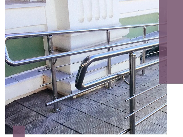 Ограждения пандусов из металла и нержавейки в Осинниках