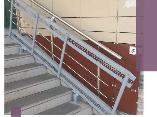 Изготовление откидных пандусов под ключ в Осинниках