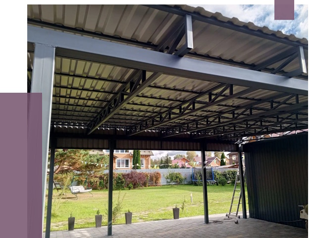 Монтаж навесов в Осинниках от 7381 руб. — установка навеса | ПРОЛЁТ-Снн