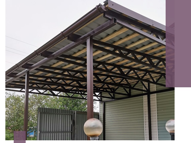 Навесы под ключ в Осинниках: изготовление, монтаж и гарантия