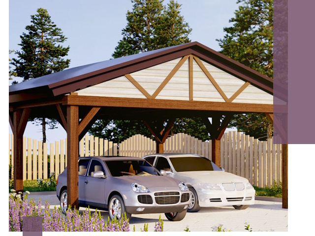 Навесы для автомобиля в Осинниках — изготовление и монтаж