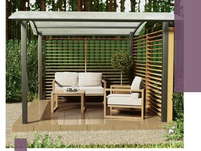 Навесы для дачи в Осинниках: изготовление, монтаж и демонтаж