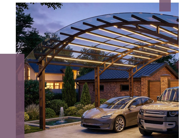 Металлические навесы в Осинниках от 12711 руб. под ключ — ПРОЛЁТ-Снн