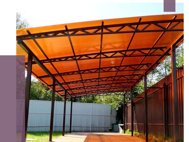 Односкатные навесы под ключ в Осинниках от 13173 руб. 