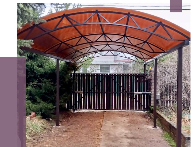 Арочные навесы в Осинниках от 12762 руб. — изготовление и монтаж | ПРОЛЁТ-Снн