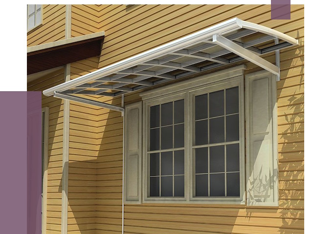 Козырьки над окнами в Осинниках от 7637 руб. — монтаж, покупки | ПРОЛЁТ-Снн