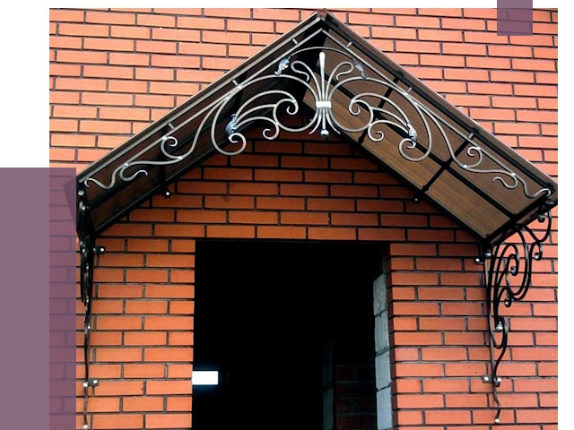 Металлические козырьки в Осинниках от 10712 руб. 