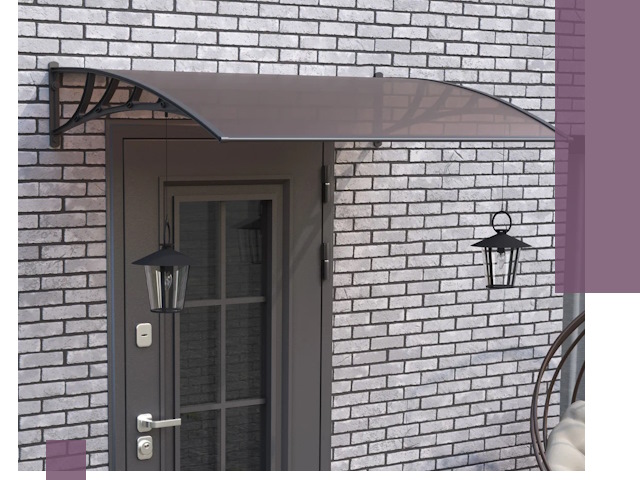 Недорогие козырьки и навесы под ключ в Осинниках