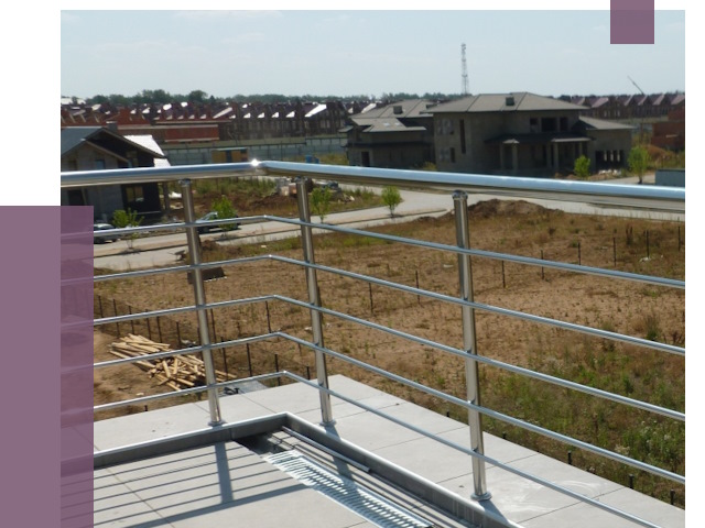 Парапеты из нержавеющей стали в Осинниках от 7996 руб. за м² | ПРОЛЁТ-Снн