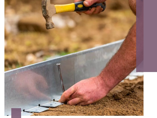 Монтаж металлических бордюров в Осинниках быстро и качественно