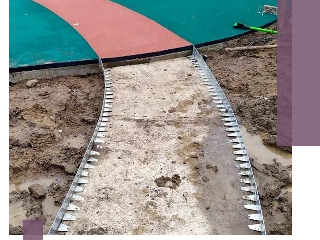 Металлические бордюры для дорожек в Осинниках — монтаж и изготовление