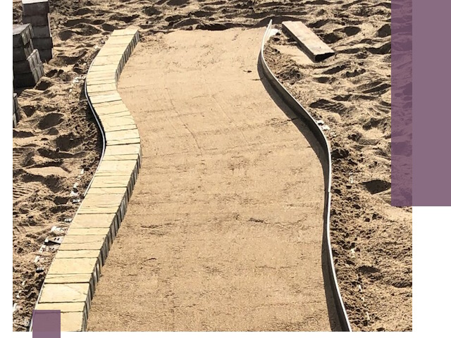 Металлические бордюры для тротуаров в Осинниках — прочные и долговечные